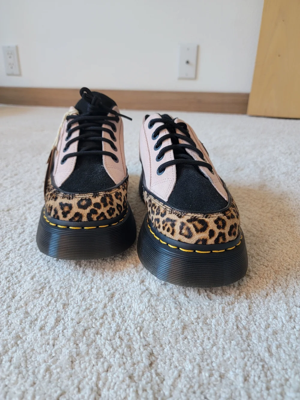 NEW RARE Dr. Martens Buzz Leopard Platform Shoes‎ 5 Mob Wife Maximalist Grunge